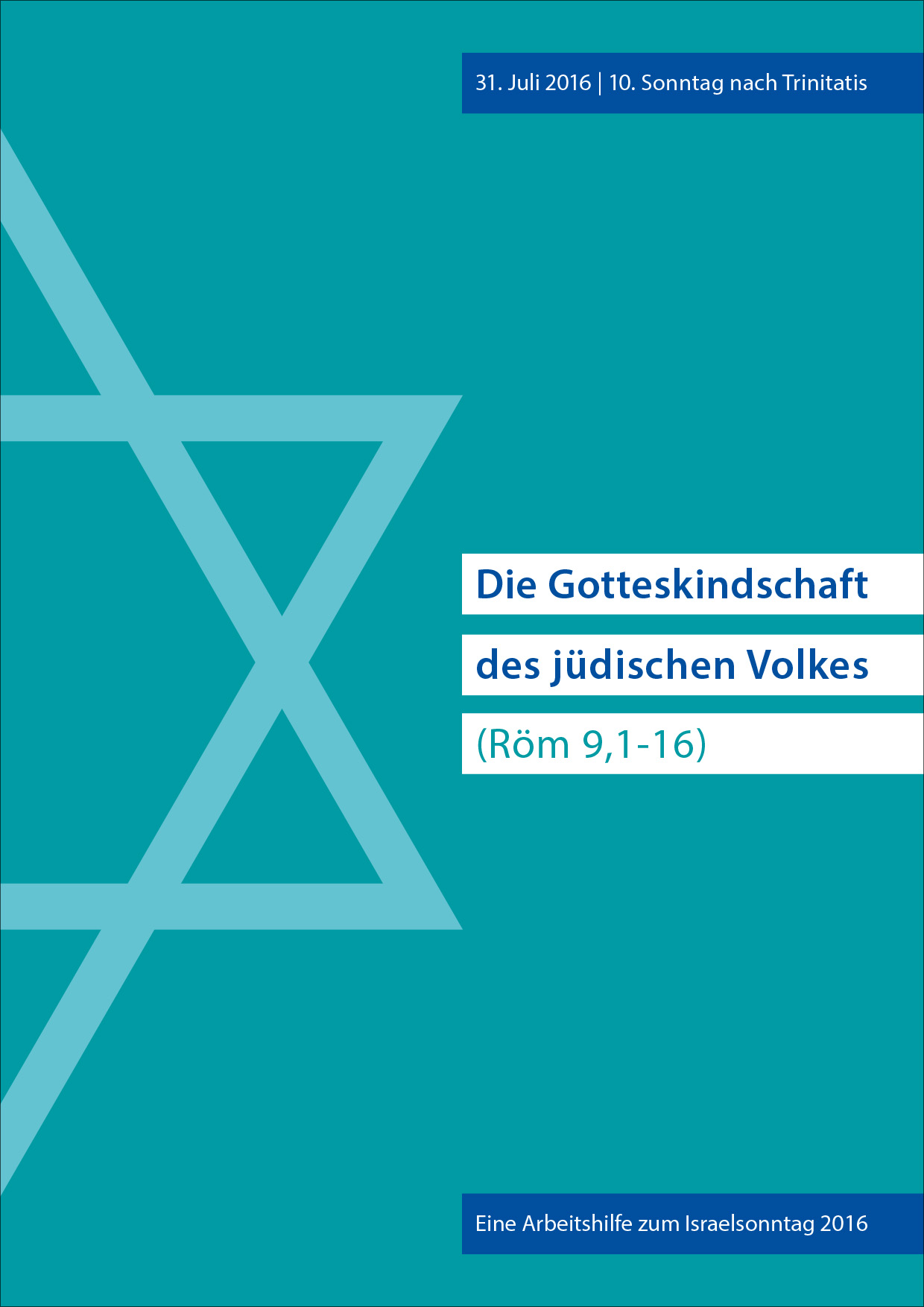 Arbeitshilfe zum Israelsonntag 2016 – PDF-Version