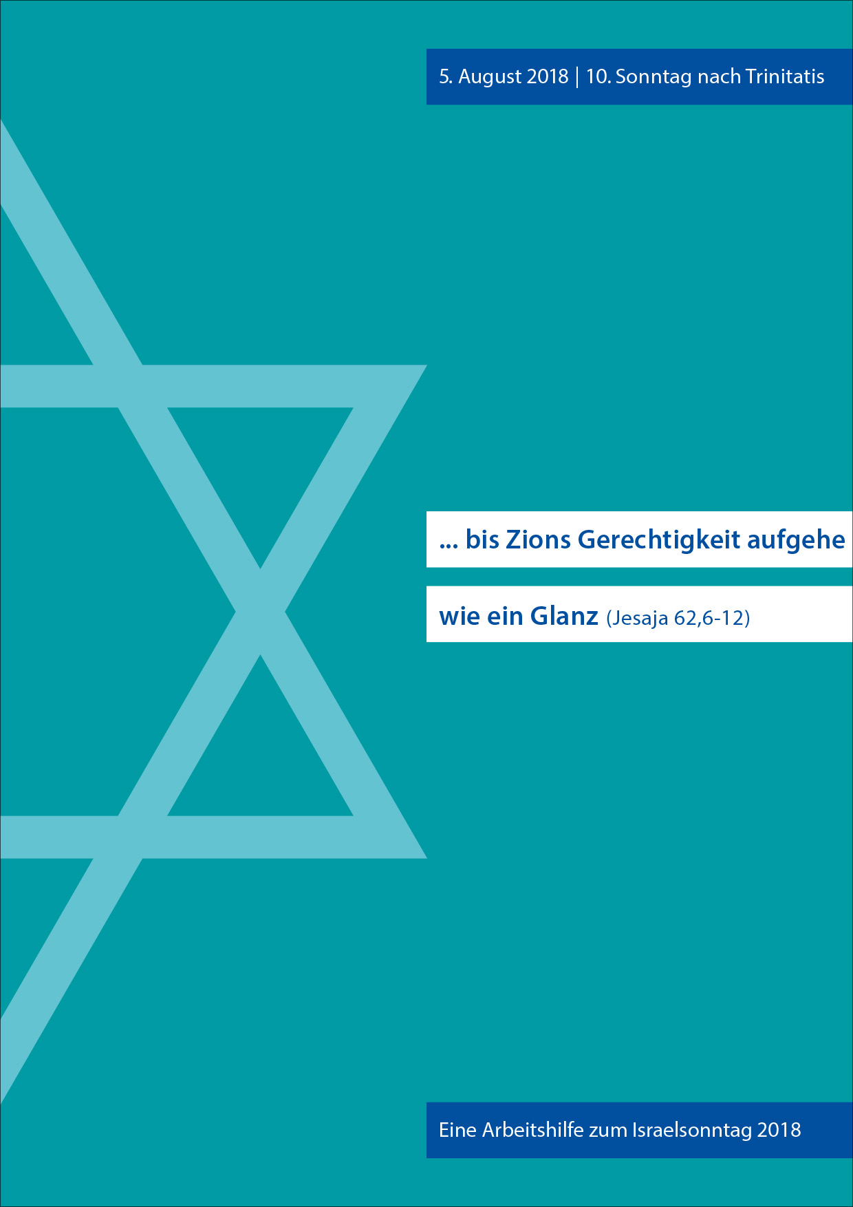 Arbeitshilfe zum Israelsonntag 2018 – PDF-Version