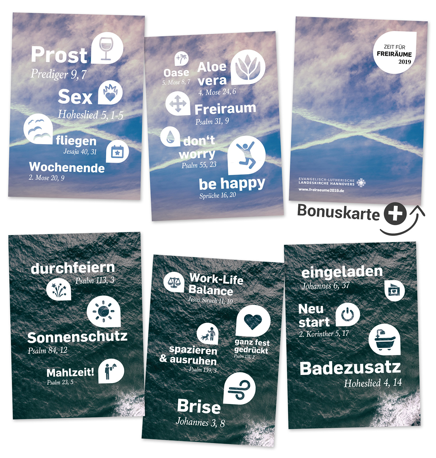 Postkarten - Zeit für Freiräume