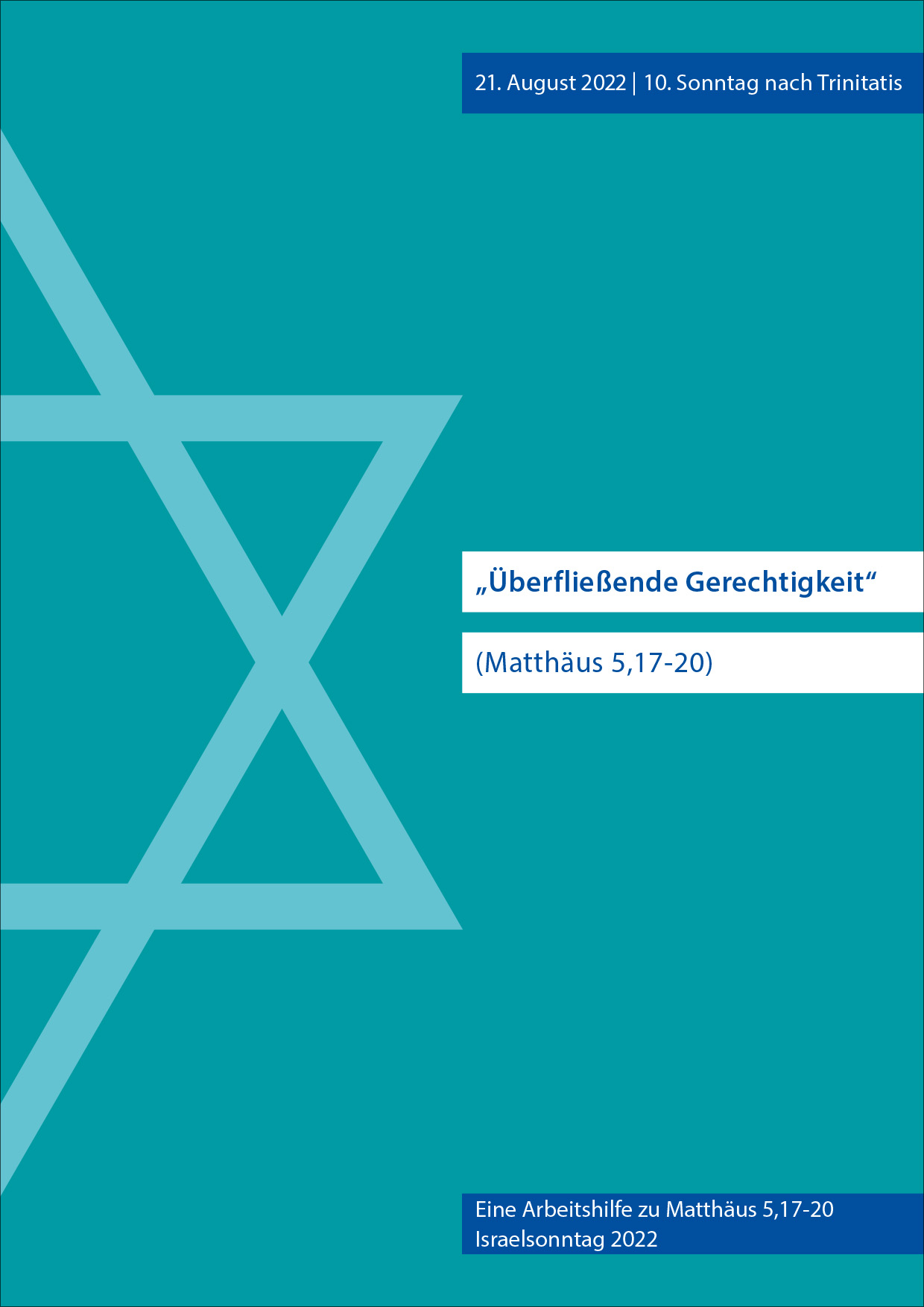 Arbeitshilfe zum Israelsonntag 2022 – PDF-Version