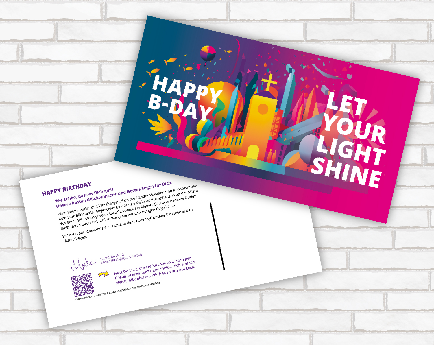 Kirchenpost-Karten zum 14.Geburtstag