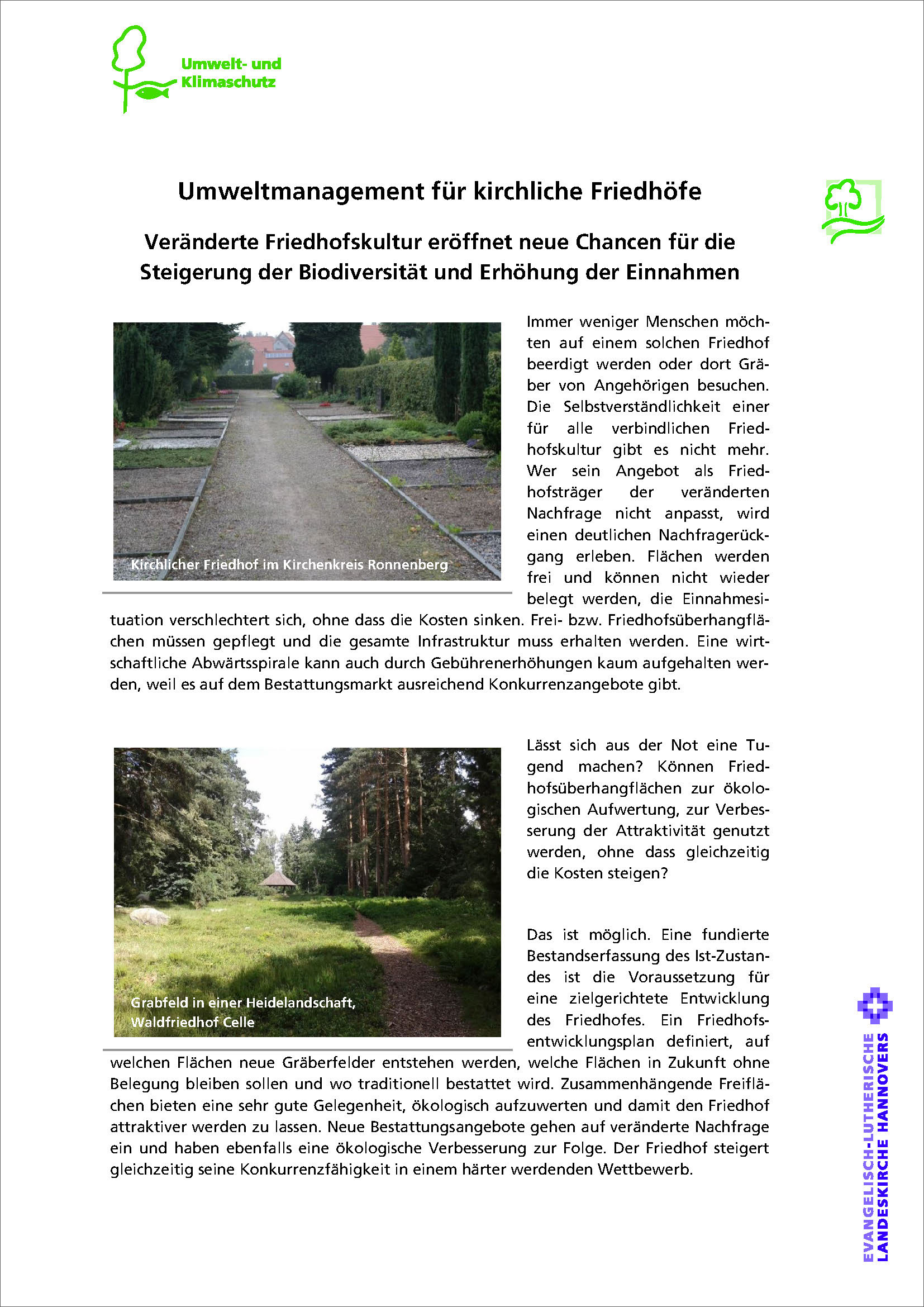 Informationsblatt Umweltmanagement für kirchliche Friedhöfe – PDF-Version