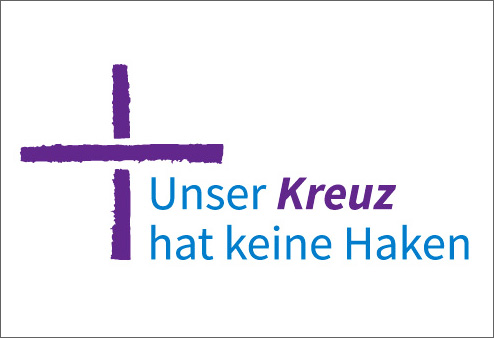 Aufkleber - Unser Kreuz hat keine Haken
