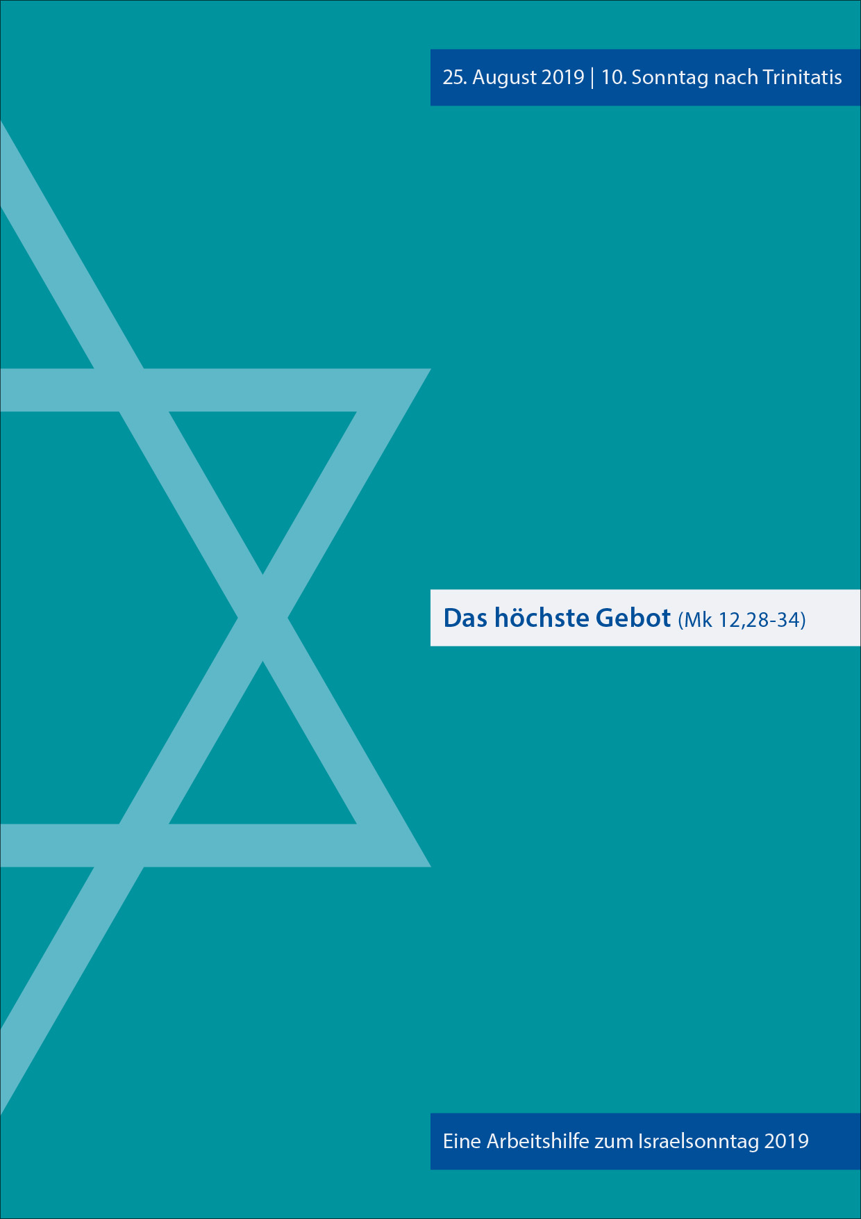 Arbeitshilfe zum Israelsonntag 2019