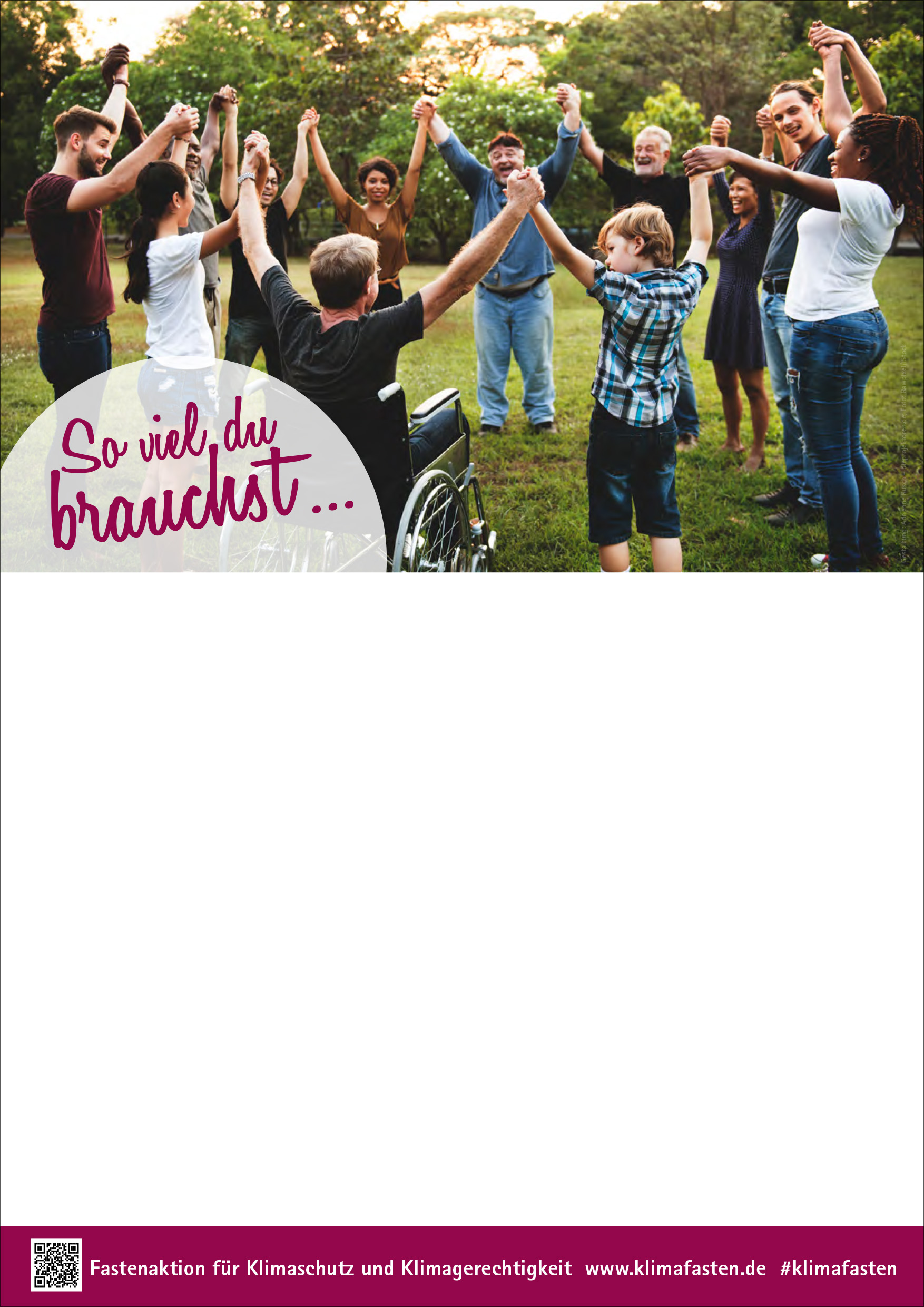 Klimafasten – Blankoplakat DIN A3