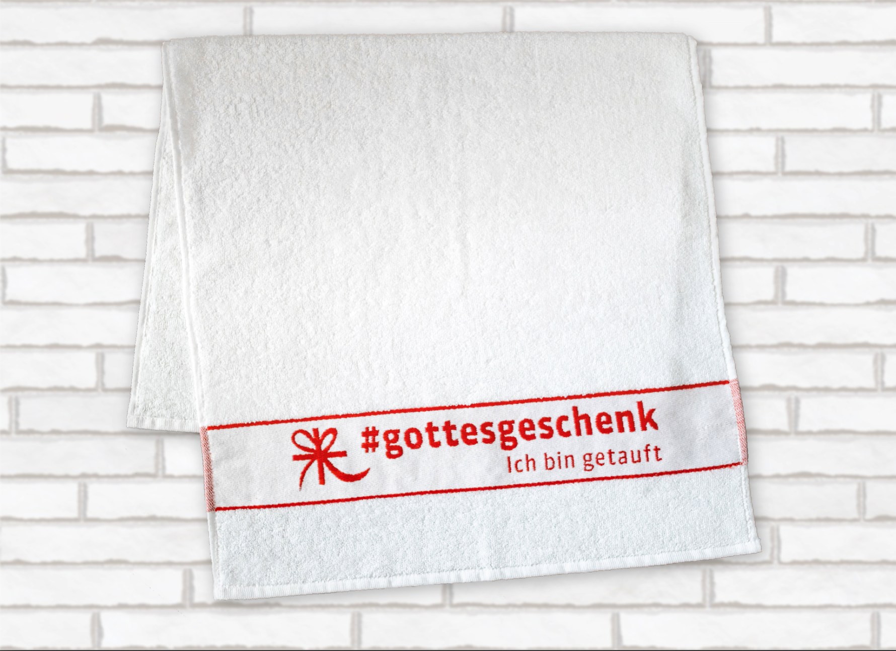 Handtuch zur Taufe "Gottesgeschenk"